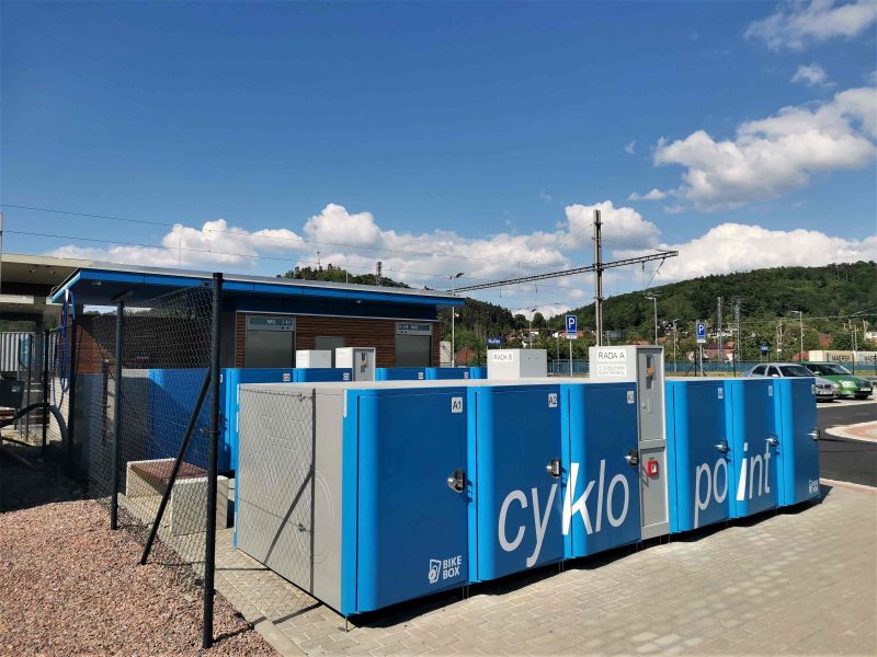 Bike Box - Kuřim, dopravní terminál